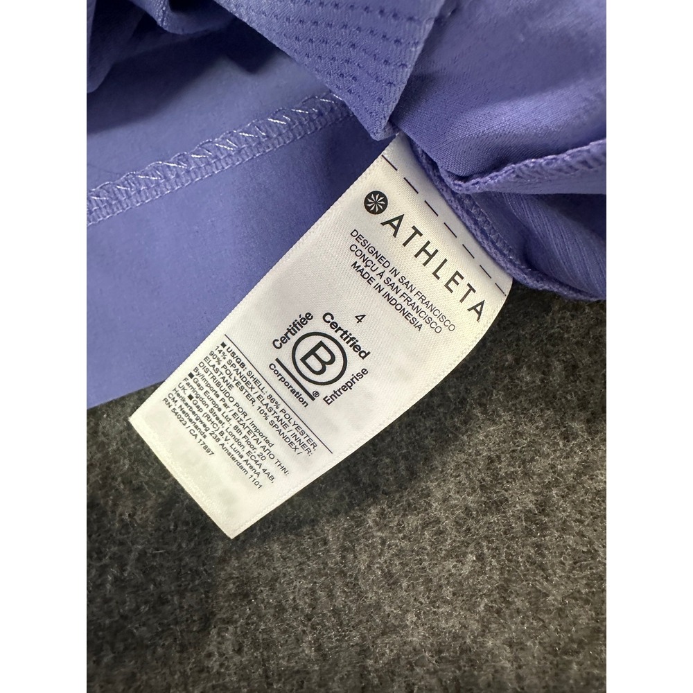 Athleta Skort Womens 4 Purple Brooklyn Sporty Golf Tennis Mini Athletic Travel - Picture 10 of 16